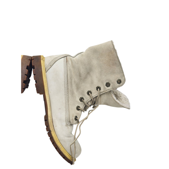 Timberland Boots Womens 8.5 Winter Snow Hiking Teddy Fleece Waterproof 8331R - Picture 2 of 4